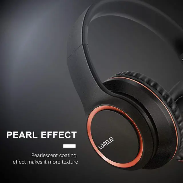 Alt view image 3 of 7 - X8 Over-Ear Wired Headphones with Microphone with 1.45m-Tangle-Free Nylon Line&3.5mm Plug,Lightweight Foldable & Portable Headphones for Smartphone,Tablet,Computer,Mp3/4(Space Black)