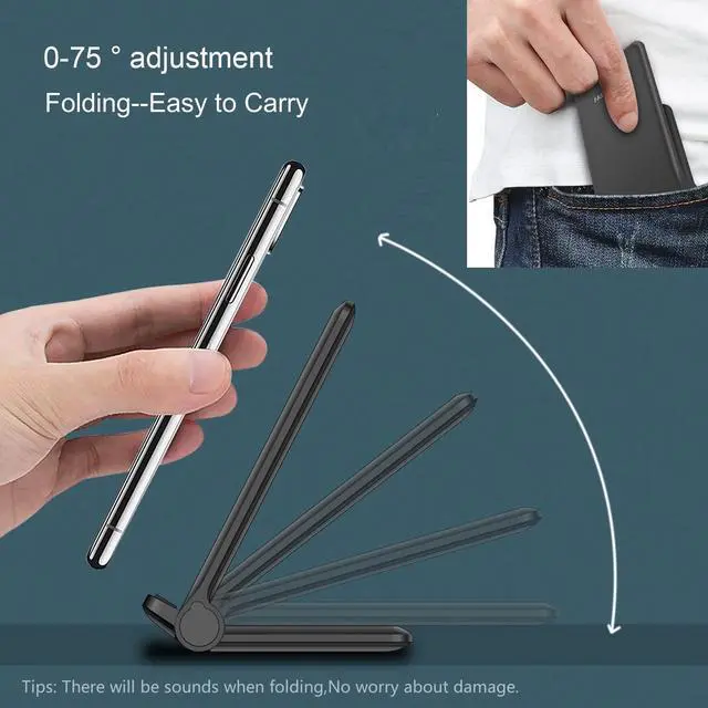 Alt view image 7 of 7 - 2 in 1 Wireless Charger,Foldable 20W Fast Wireless Charging Stand Compatible with iPhone 17/16/16 Pro/15/14/X/AirPods,Dual Phone Induction Charge Station for Samsung,Pixel,Xperia,LG(No Plug)