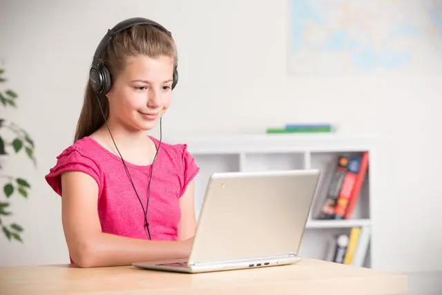 Alt view image 2 of 3 - Classic EQ 3.5mm Headphone, 6 ft (1.8m) Nylon Braided Cord, for School, Kids, Adults, Padded Adjustable Headband, Black (K97602WWB)