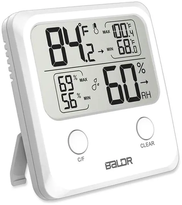 Main image of ALDR Digital Humidity Sensor & Thermometer - Indoor Room Monitor, Wireless Temperature & Humidity Gauge