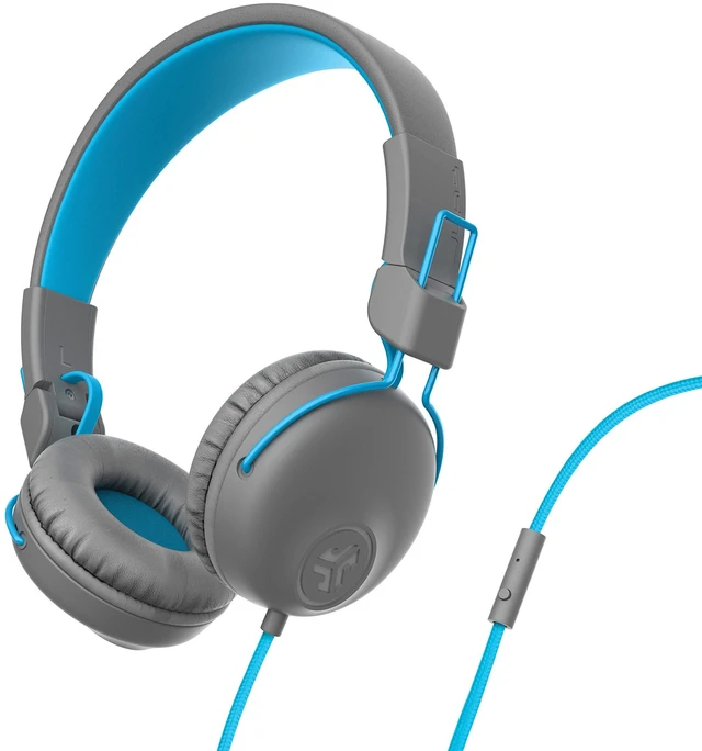 Main image of Studio on-Ear Wired Headphones with 40mm Neodymium Drivers and C3 Sound, Gray/Blue