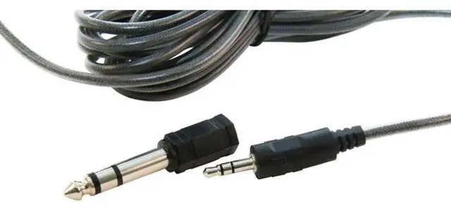 Alt view image 4 of 4 - 3068AV Switchable Stereo/Mono Over-Ear Headphones, 3.5mm and Adapter Plug, Black