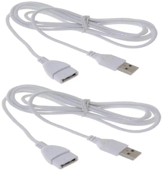 Main image of USB 2.0 Male to Female Extension Cable - USB Type A Extension Cables for Keyboard, Mouse, Printer, Computer Accessories