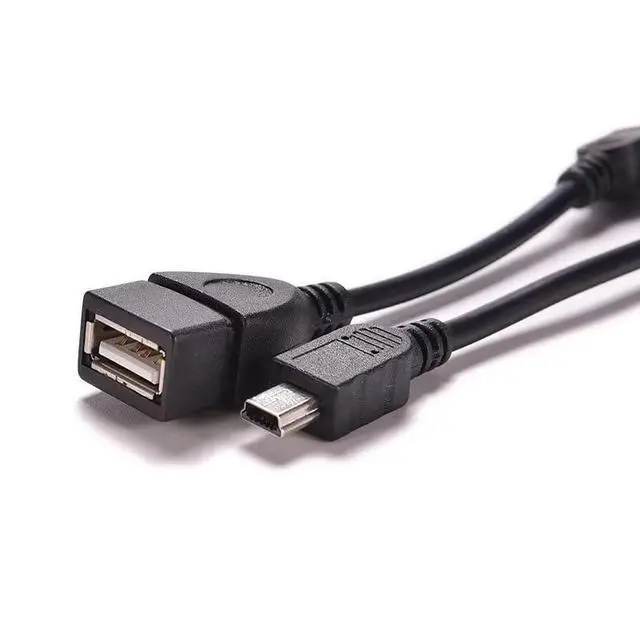 Alt view image 6 of 6 - 3 Pack Mini USB OTG Cable Mini USB Male to USB 2.0 Female Host OTG Adapter Connector Converter for USB Flash Drive Ti-84 Calculator Mouse Tablet MP3 Player Camera Transfer Photo to Computer