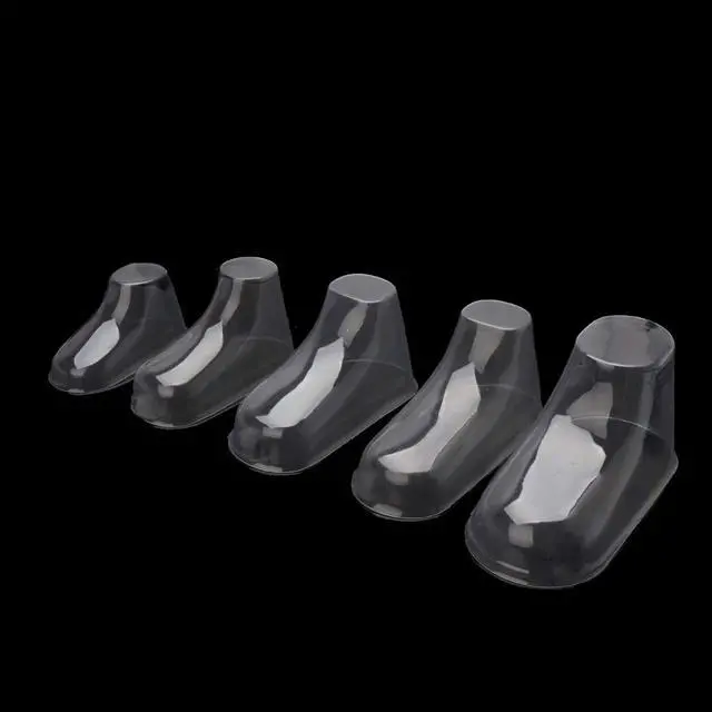 Alt view image 2 of 7 - 10Pcs Clear Plastic Baby Feet Display Showcase Shoe Trees Baby Booties Shoes and Socks 8/9/10.5/11/12cm Transparent
