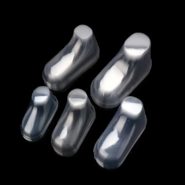 Alt view image 6 of 7 - 10Pcs Clear Plastic Baby Feet Display Showcase Shoe Trees Baby Booties Shoes and Socks 8/9/10.5/11/12cm Transparent