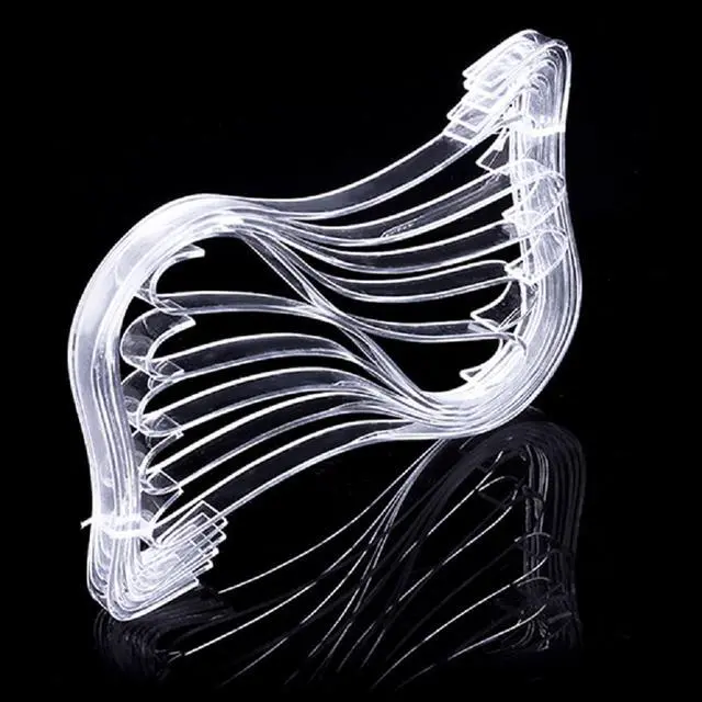 Alt view image 3 of 7 - 5 Pairs Acrylic Shoe Trees for High Heel Shoes Clear Shoe Shapers for Women, Displaying Sandals Strappy
