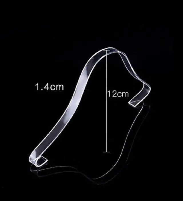 Alt view image 4 of 7 - 5 Pairs Acrylic Shoe Trees for High Heel Shoes Clear Shoe Shapers for Women, Displaying Sandals Strappy