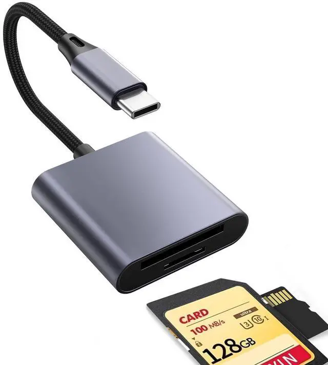 Main image of 1PCS USB C to SD Card Reader, Supports SD and TF Memory Cards