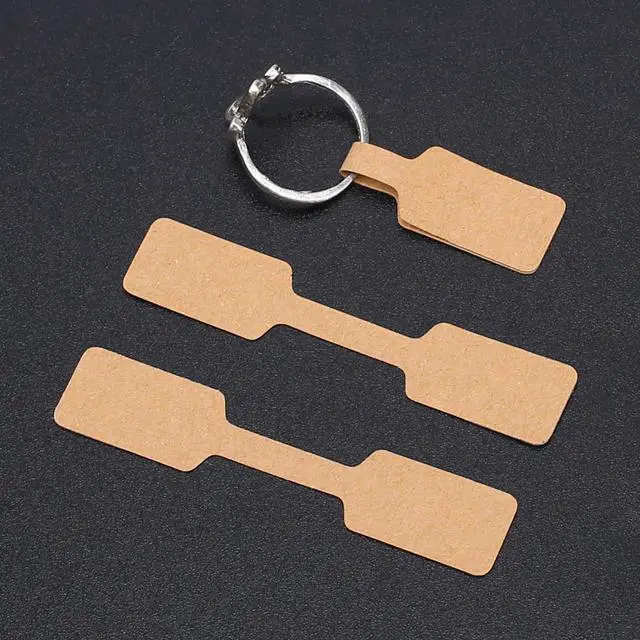 Alt view image 3 of 7 - 200PCS Jewelry Tags for Pricing, Blank Label Stickers Blank Tags Stickers Easy Peel Off Self Adhesive Price Tag Labels Small Price Sticker Jewelry Tag for Bracelet,Ring,Crafts