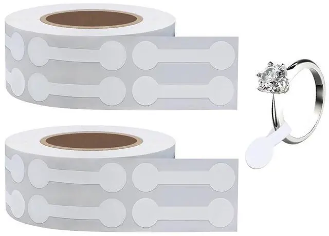 Main image of 1000PCS Jewelry Price Tags Stickers,Price Stickers White Blank Price Tags, Small Business Price Labels Self Adhesive Roll for Clothing Ring Necklace Earring Price Identify Label (White)