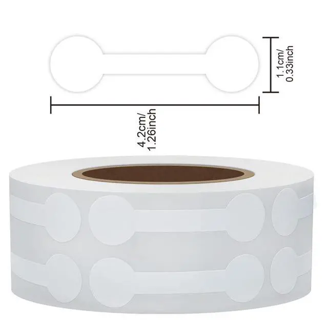 Alt view image 2 of 7 - 1000PCS Jewelry Price Tags Stickers,Price Stickers White Blank Price Tags, Small Business Price Labels Self Adhesive Roll for Clothing Ring Necklace Earring Price Identify Label (White)