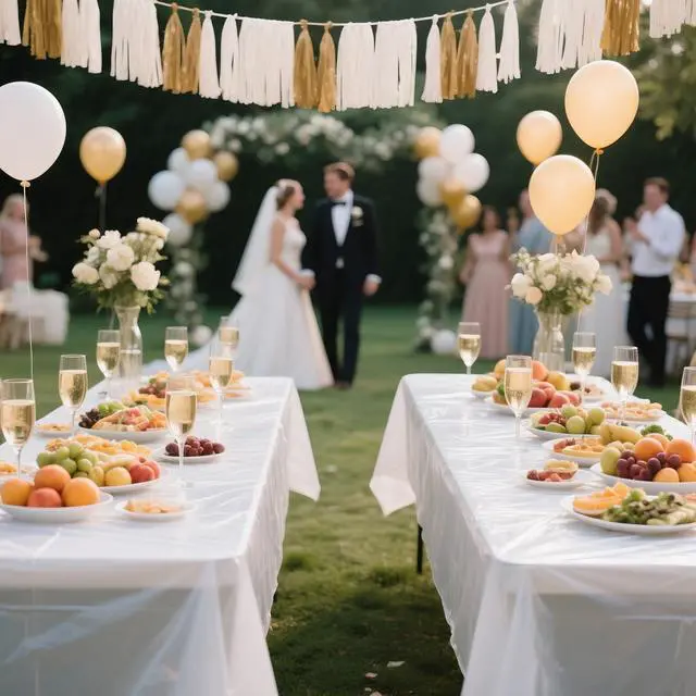 Alt view image 4 of 6 - White Plastic Tablecloth 2 Pack, 54 X 108 Disposable Rectangle Table Cloth for Birthday Party, Wedding, Anniversary, Picnics, Camping