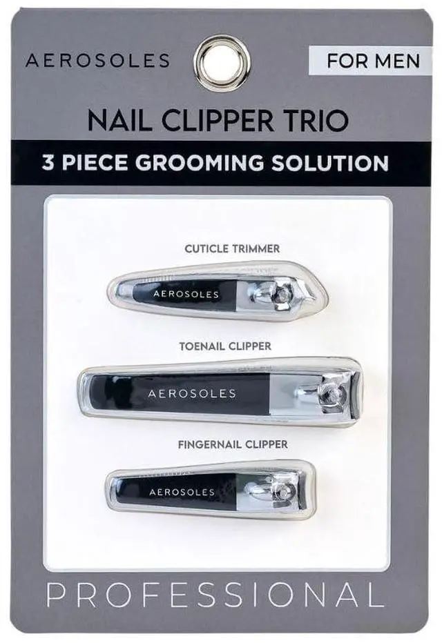 Main image of 3PC Stainless Steel Nail Clipper Set Professional Nail Clippers for Men and Women, Toe Nail Clippers, and Fingernail Clippers for Seniors