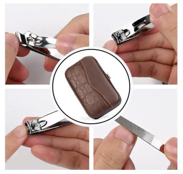 Alt view image 2 of 4 - 10 PCS Manicure Pedicure Set Nail Clippers - Stainless Steel Manicure Kit - Tools for Nail,Cutter Kitsfor Women or Men,Includes Cuticle Remover Professional Nail Kit with Portable Tra