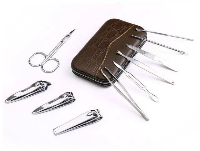 Alt view image 3 of 4 - 10 PCS Manicure Pedicure Set Nail Clippers - Stainless Steel Manicure Kit - Tools for Nail,Cutter Kitsfor Women or Men,Includes Cuticle Remover Professional Nail Kit with Portable Tra