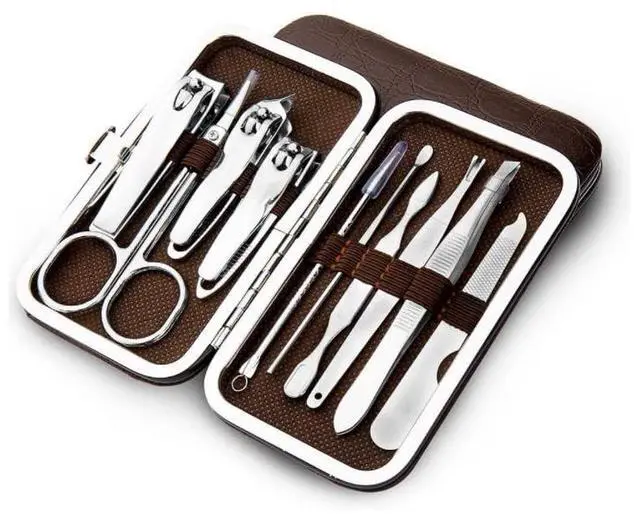 Alt view image 4 of 4 - 10 PCS Manicure Pedicure Set Nail Clippers - Stainless Steel Manicure Kit - Tools for Nail,Cutter Kitsfor Women or Men,Includes Cuticle Remover Professional Nail Kit with Portable Tra