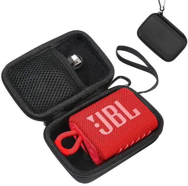 Main image of Hard Case Compatible with JBL Go 4 and Go 3, EVA Case for Protection and Outdoor, Black Pouch Compatible with Go 3 Eco with Black Liner