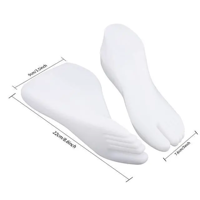 Alt view image 2 of 7 - Female Plastic Foot Model Tools for Sandals Display (White)