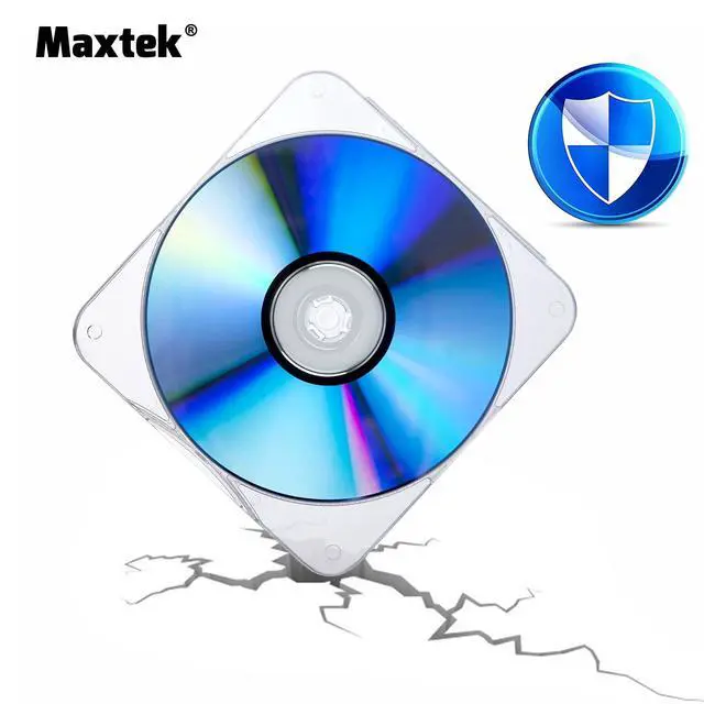 Alt view image 5 of 6 - 25 Pack Ultra Slim Clear Transparent Square Shaped CD and DVD Disc Clam Shell Case with Lock, Single Disc Capacity, Durable and Impact Resistant PP Poly Plastic Case.