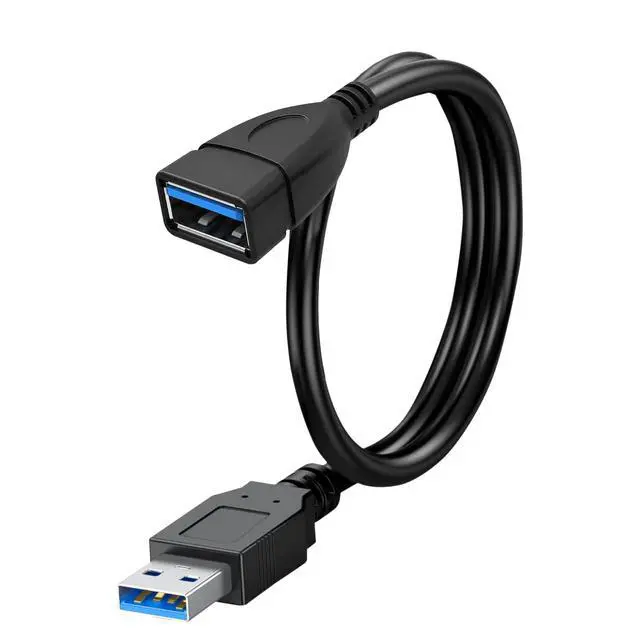 Alt view image 7 of 7 - 2-Pack 1 Foot USB 3.0 Extension Cable, A Male to Female