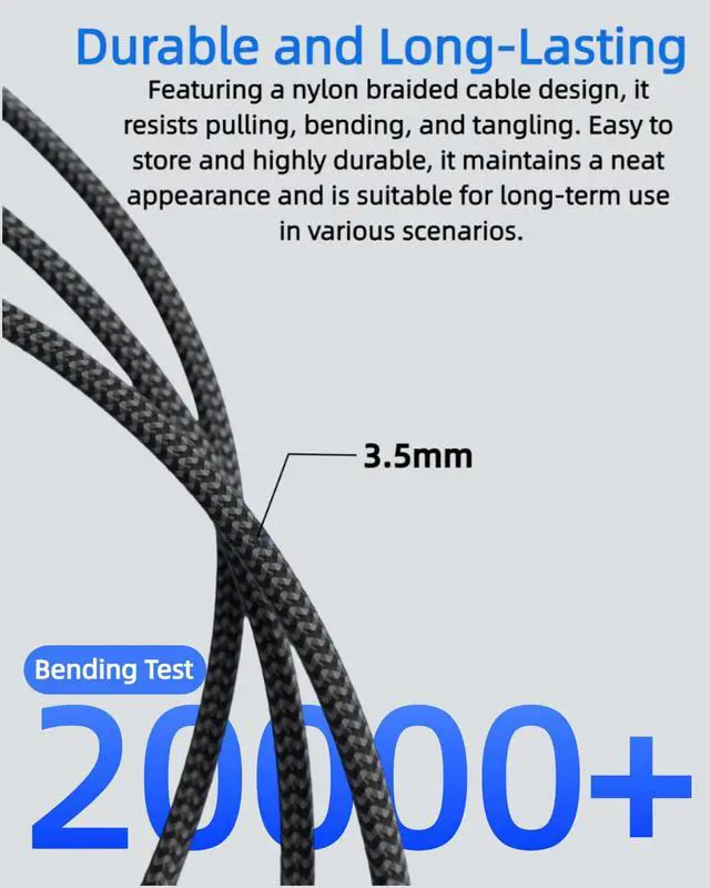 Alt view image 6 of 7 - USB Extension Cable 3.3FT,USB 2.0 Type A Male to Female USB Extender Cord Nylon Braided 480Mbps Data Transfer for Keyboard, Webcam, Mouse, Gamepad, Flash Drive, Printer, Camera and More