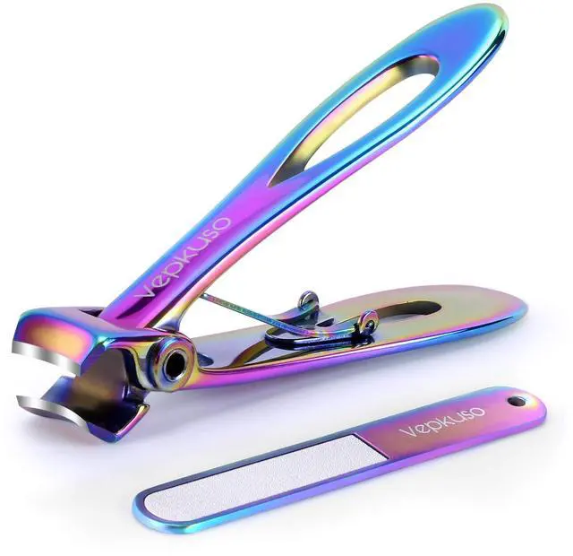 Main image of Toenail Clippers for Thick Toenails for Seniors Vepkuso Ultra Sharp Nail Clippers for Women Large German Fingernail Clippers Cutter Set for Tough Nails, Men, Adult,Gift Idea