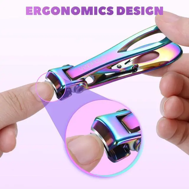 Alt view image 3 of 6 - Toenail Clippers for Thick Toenails for Seniors Vepkuso Ultra Sharp Nail Clippers for Women Large German Fingernail Clippers Cutter Set for Tough Nails, Men, Adult,Gift Idea