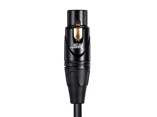 Alt view image 6 of 6 - Starquad XLR Male to XLR Female Microphone Cable - 1.5 Feet - Black, 24AWG, Optimized for Analog Audio - Gold Contacts - Stage Right Series