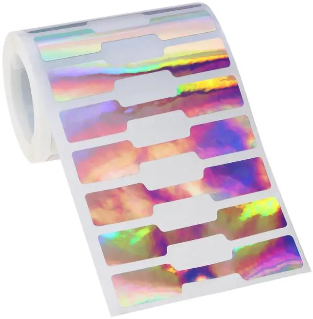 Main image of 500PCS Jewelry Price Tags Stickers Self Adhesive Blank Jewelry Price Label Display Tags for Rings Bracelet Necklaces Earrings Clothing (Holographic Laser)