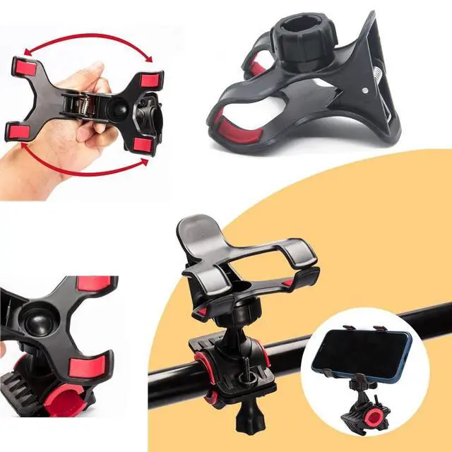 Alt view image 5 of 6 - 3 Pack Gooseneck Clamp Replacement Phone Holder Clip Universal 17mm Ball Mount Joint Socket for Flexible Long Arm Hose Stand Cellphone Bracket Table Bed Desk Car Bicycle Handelbar Ring Light