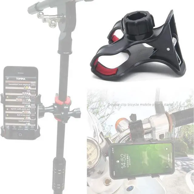 Alt view image 6 of 6 - 3 Pack Gooseneck Clamp Replacement Phone Holder Clip Universal 17mm Ball Mount Joint Socket for Flexible Long Arm Hose Stand Cellphone Bracket Table Bed Desk Car Bicycle Handelbar Ring Light