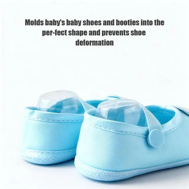 Alt view image 4 of 7 - 20 Pair Baby Shoe Display Stand Clear Plastic Bootie Shaper Holder for Store Showcase and Home Use (9cm)