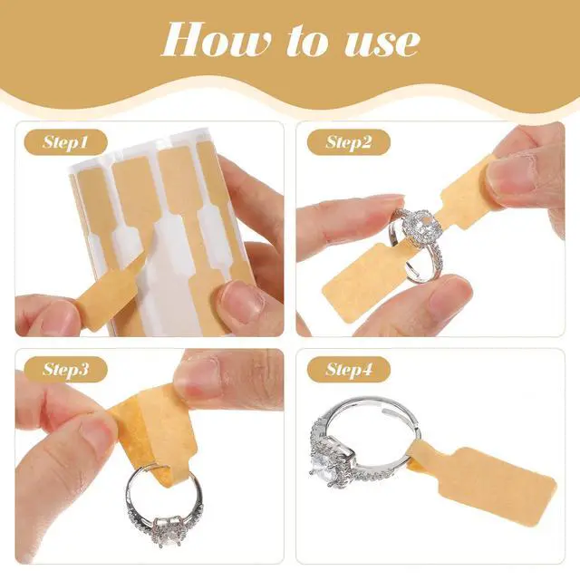Alt view image 3 of 7 - 1000 PCS Jewelry Tags for Pricing, 2 Rolls Blank Jewelry Tags for Pricing