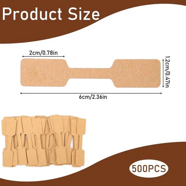 Alt view image 2 of 7 - Price Tags Stickers Easy Peel Off, Self Adhesive Price Tag Labels Blank Label Sticker Small Label Stickers Bracelet Tag Pricing Sticker Jewelry Tags for Ring, Crafts