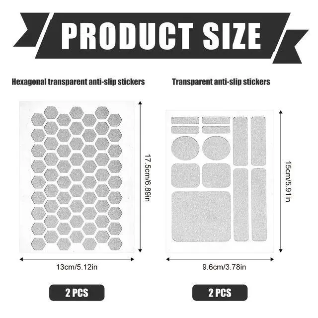 Alt view image 2 of 7 - 4pcs Phone Grip Tape, Anti-Slip Cell Phone Grip Decal Tape Stickers Transparent Mouse Sweat Absorbing Laptop Sticker Adhesive Phone Stickers for Game Controller