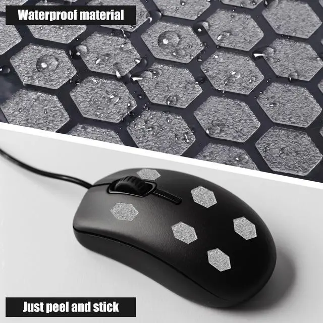 Alt view image 3 of 7 - 4pcs Phone Grip Tape, Anti-Slip Cell Phone Grip Decal Tape Stickers Transparent Mouse Sweat Absorbing Laptop Sticker Adhesive Phone Stickers for Game Controller