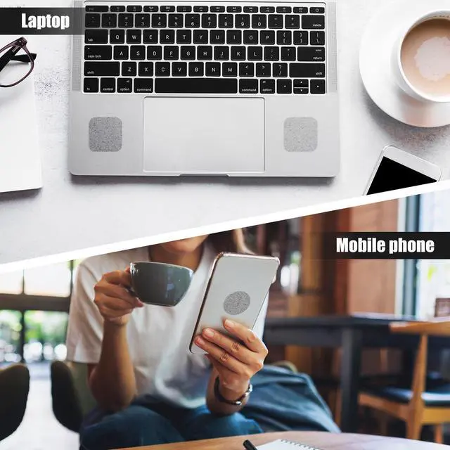 Alt view image 6 of 7 - 4pcs Phone Grip Tape, Anti-Slip Cell Phone Grip Decal Tape Stickers Transparent Mouse Sweat Absorbing Laptop Sticker Adhesive Phone Stickers for Game Controller