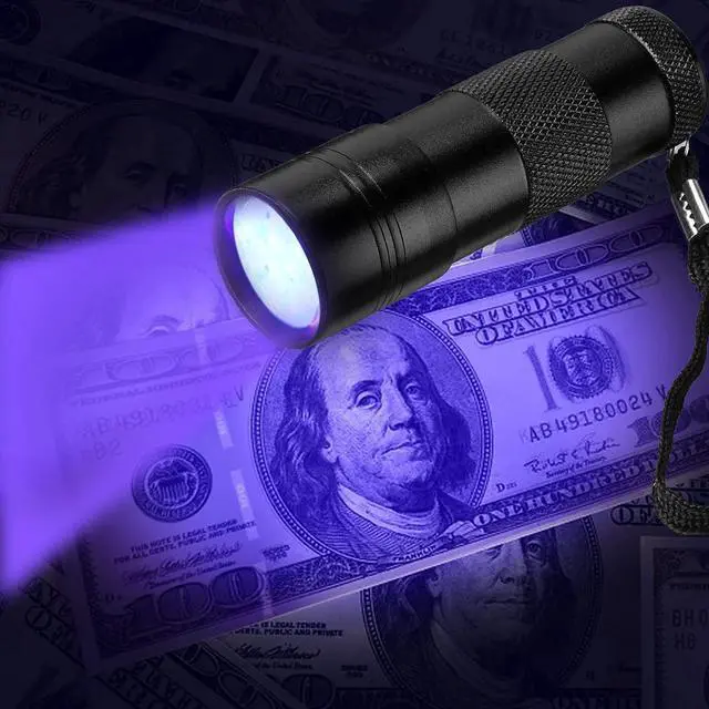Alt view image 4 of 7 - UV Ultra-Violet 12 LED Flashlight Blacklight Light 395 nM Inspection Lamp Torch