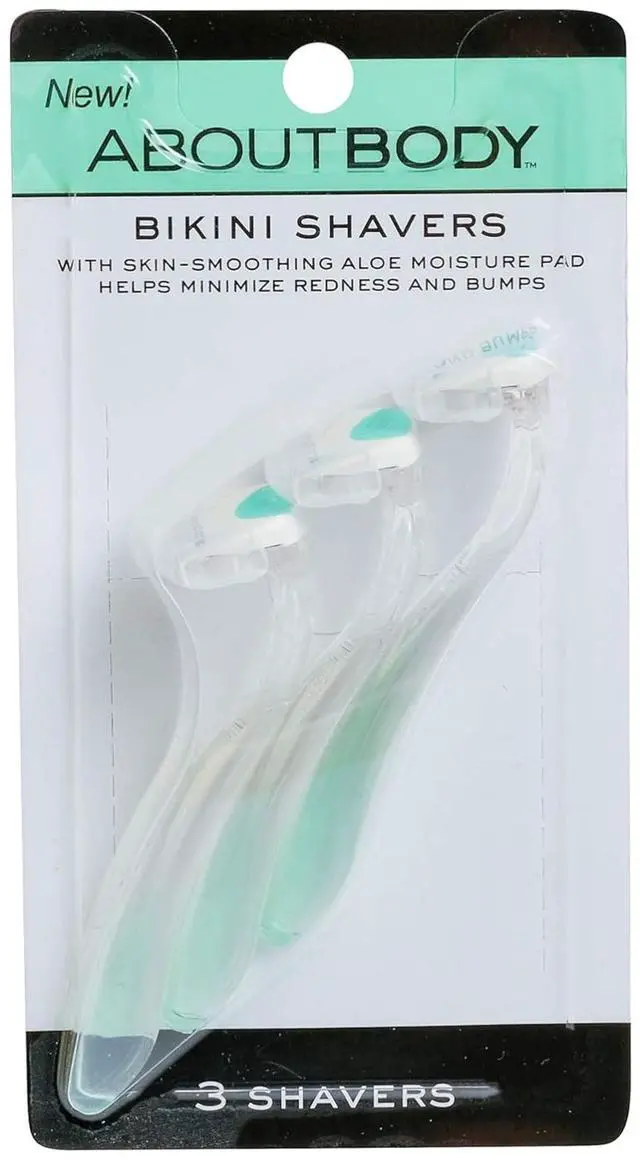 Main image of Bikini Shavers - 3 Gentle Beauty Groomers, Japanese Steel Razor Ideal for Shaving, Exfoliating and Trimming Intimate Areas, Skin-Soothing Aloe Moisture Pad Gently Glides Along Skin