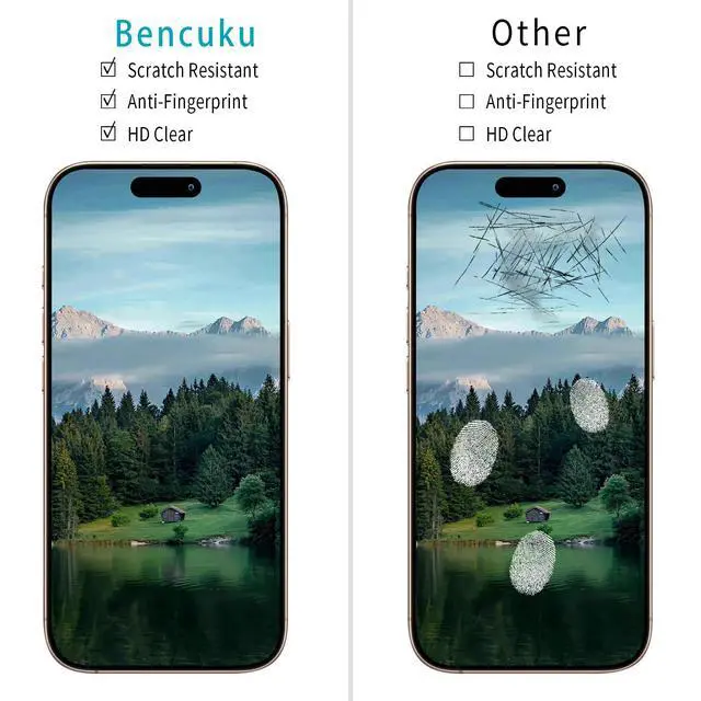 Alt view image 2 of 7 - (2 Pack) Designed for iPhone 17 Pro 6.3 Inch Tempered Glass Screen Protector, Full Coverage, Anti Scratch, Bubble Free