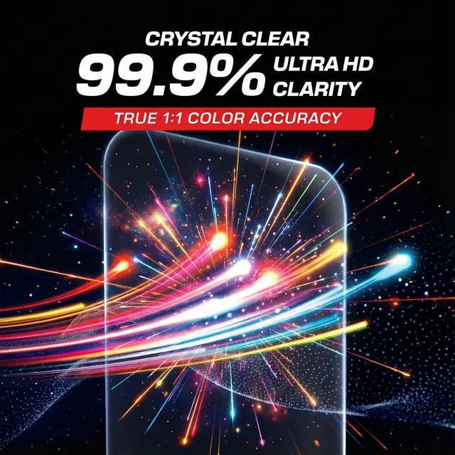 Alt view image 4 of 7 - 3 Pack for iPhone 17 / iPhone 16 Pro Screen Protector (6.3 inches), Tempered Glass Protection with Alignment Frame, Dynamic Island Compatible, Case Friendly