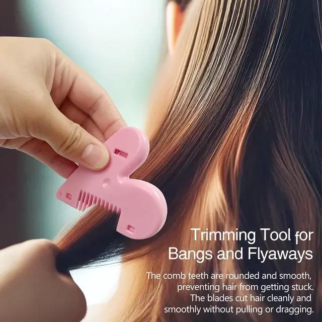 Alt view image 6 of 7 - Portable Pubic Hair Trimmer for Women, Heart-Shaped Intimate Shaping Tool, Compact Hair Razor Comb Cutter for Kid, Women, Girls (Red)