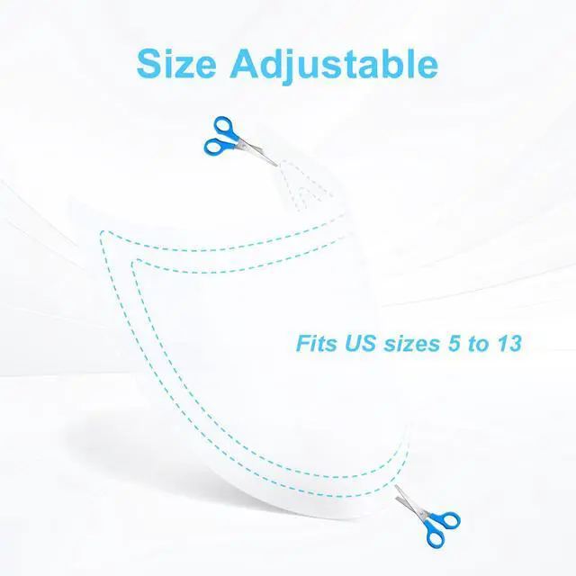 Alt view image 3 of 7 - 20PCS Shoe Shaper Inserts, Plastic Shoe Tree Inserts, Adjustable Shoe Stretcher, Crease Protectors