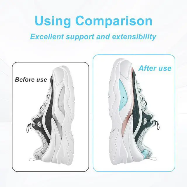 Alt view image 4 of 7 - 20PCS Shoe Shaper Inserts, Plastic Shoe Tree Inserts, Adjustable Shoe Stretcher, Crease Protectors
