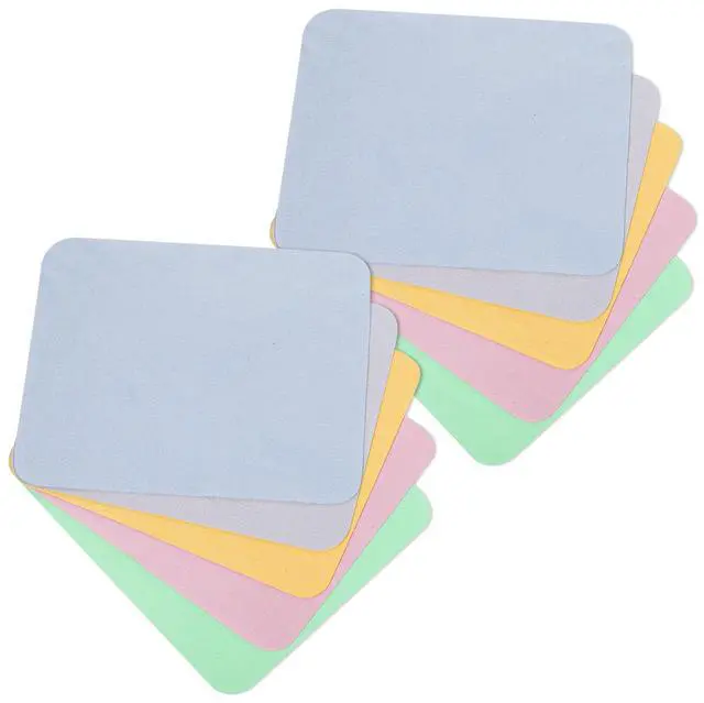 Main image of Suede Eye Glass Clean Cloths, 10 Pack Microfiber Suede Cleaning Cloths for Mobile Phone Screens, Glasses, Sunglasses, Cameras, Laptops, LCD Screens, All Delicate Surface (7" x 6")