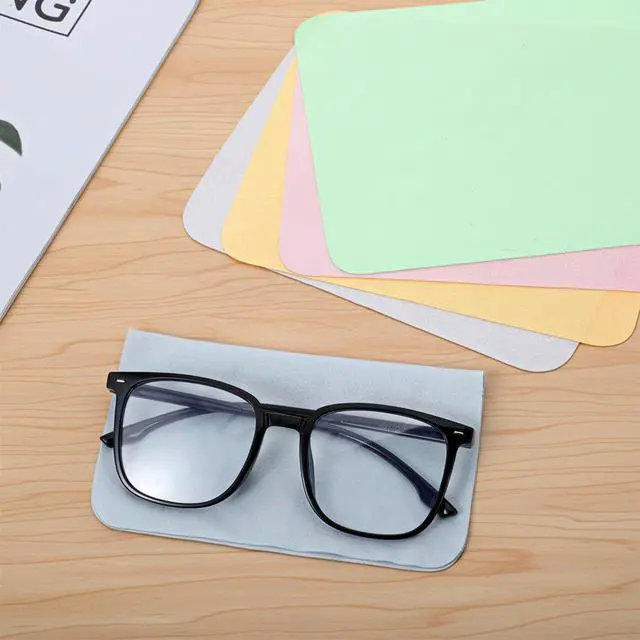 Alt view image 6 of 7 - Suede Eye Glass Clean Cloths, 10 Pack Microfiber Suede Cleaning Cloths for Mobile Phone Screens, Glasses, Sunglasses, Cameras, Laptops, LCD Screens, All Delicate Surface (7" x 6")