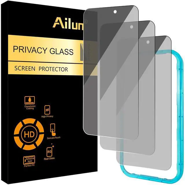 Main image of 3 Pack Privacy Screen Protector for iPhone 17 Pro, Tempered Glass