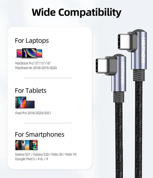 Alt view image 7 of 7 - Right Angle USB C to USB C Cable 0.5FT 3Pack, Short 6 inch USB C Charger Cable 65W Fast Charging Cords for iPhone 15/16,Power Bank and USB Type C Devices
