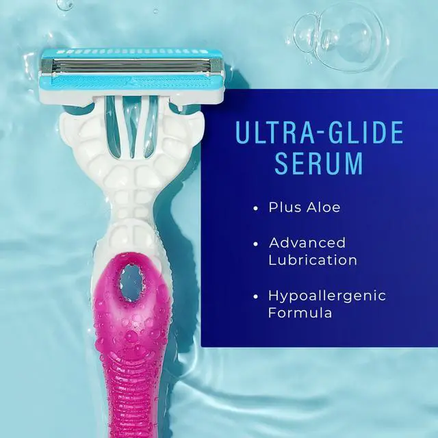 Alt view image 3 of 7 - Ultimate Pubic Skin Protection, Disposable Razors for Women Sensitive Skin | Pubic Hair Razor for Women, Bikini Razor, Womens Razors Bikini Line, 3ct
